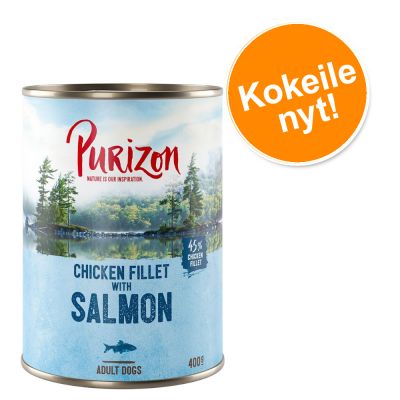 Purizon Adult 6 x 400/800 g kokeiluhintaan! - 6 x 800 g lammas & lohi perunalla & päärynällä