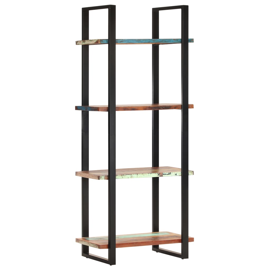 vidaXL Kirjahylly 4 tasoa 80x40x180 cm täysi kierrätetty puu