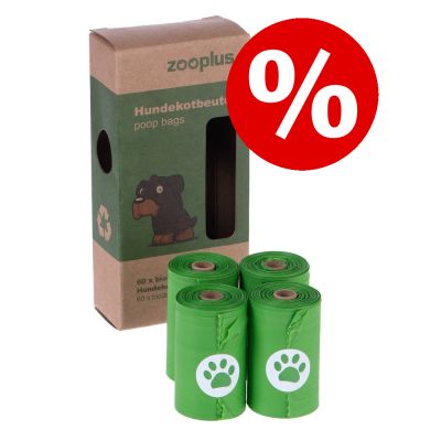 Biohajoavat koirankakkapussit erikoishintaan! - 4 rullaa à 15 pussia