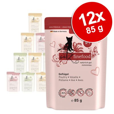 catz finefood Kitten 12 x 85 g - mix (3 makua)