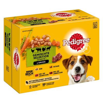 Pedigree Pouch in Sauce -monipakkaus - 12 x 100 g
