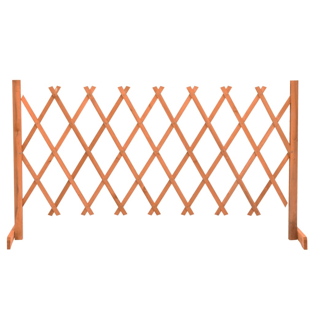vidaXL Puutarhan säleikköaita oranssi 150x80 cm täysi kuusi
