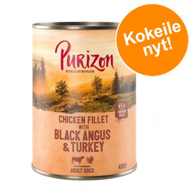 Purizon yksittäispakkaus 400 g - Black Angus & kalkkuna