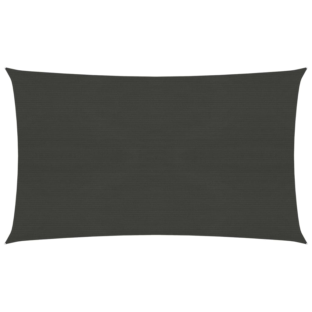 vidaXL Aurinkopurje 160 g/m² antrasiitti 3,5x5 m HDPE