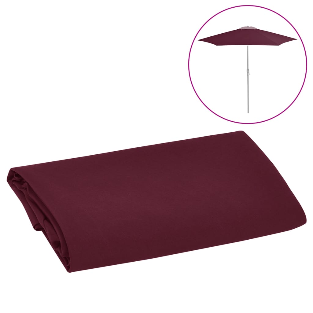 vidaXL Aurinkovarjon vaihtokangas viininpunainen 300 cm