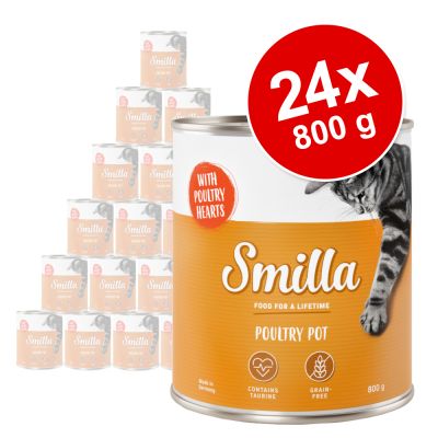 Säästöpakkaus: Smilla-siipikarjapata 24 x 800 g - siipikarjanliha & ankka