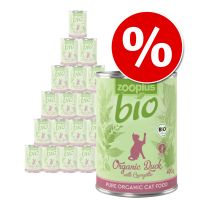 24 x 400 g zooplus Bio -kissanruoka erikoishintaan! - Kitten: luomukana