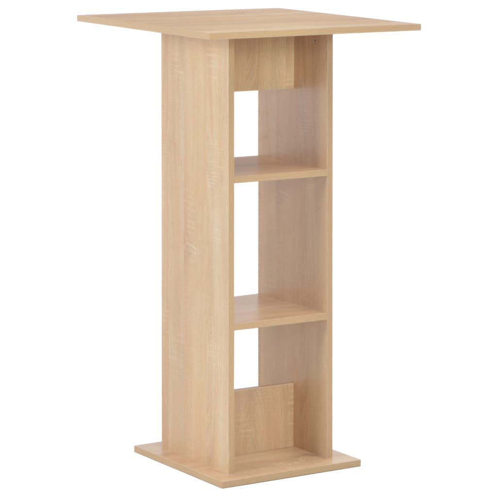 vidaXL Baaripöytä tammi 60x60x110 cm