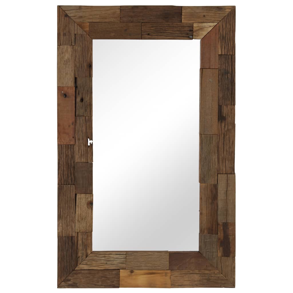 vidaXL Peili täysi kierrätetty puu 50x80 cm