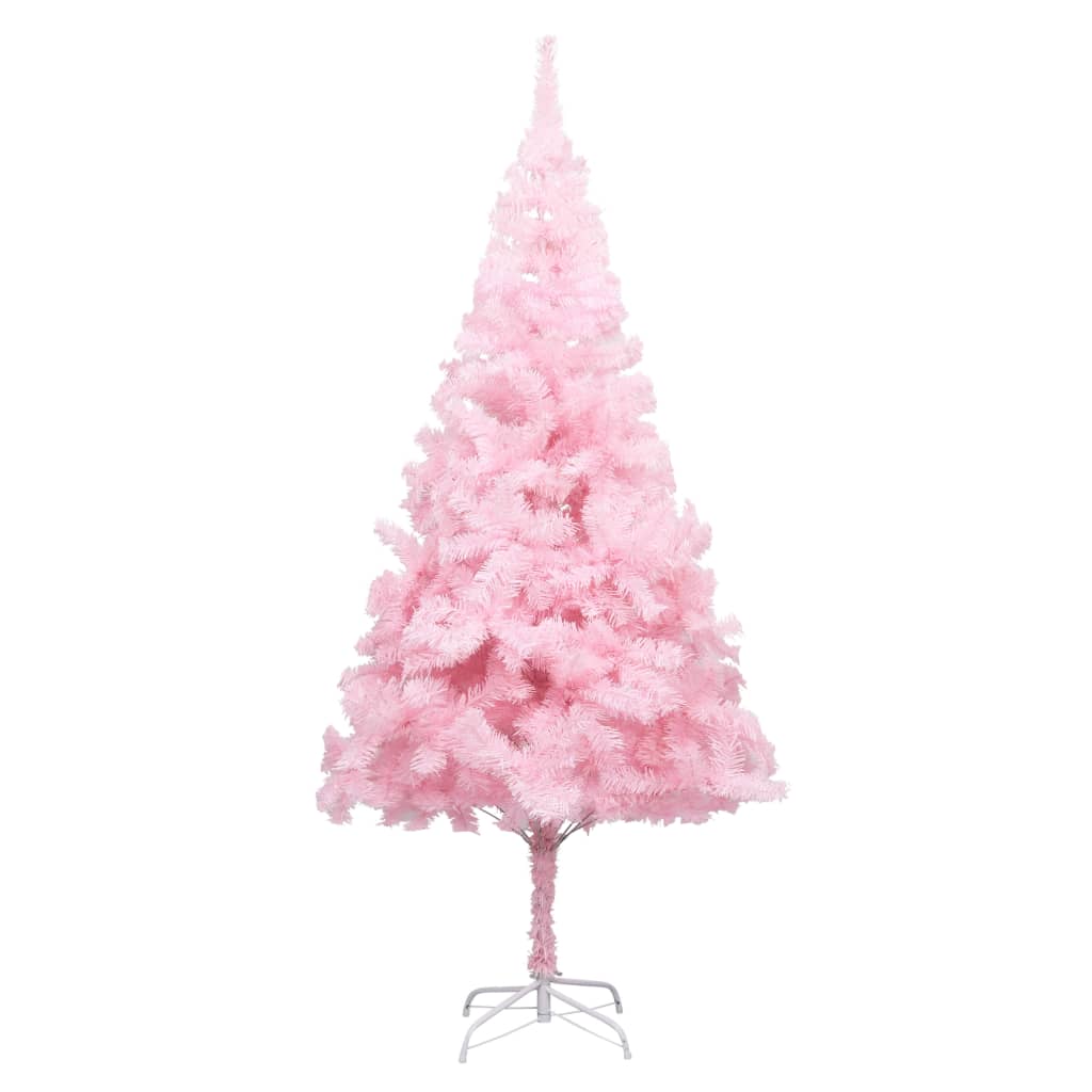 vidaXL Tekojoulukuusi jalustalla pinkki 180 cm PVC