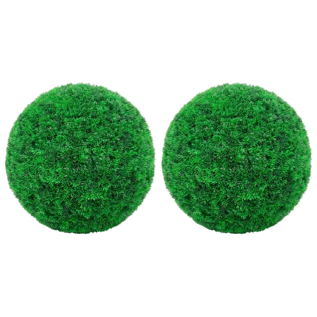 vidaXL Tekokasvi puksipuupallot 2 kpl 45 cm