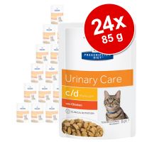 Hill's Prescription Diet Feline Pouches 24 x 85 g - c/d Multicare Chicken