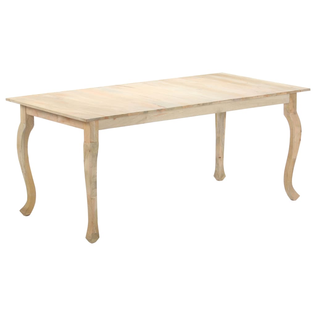 vidaXL Ruokapöytä 180x90x77 cm täysi mangopuu