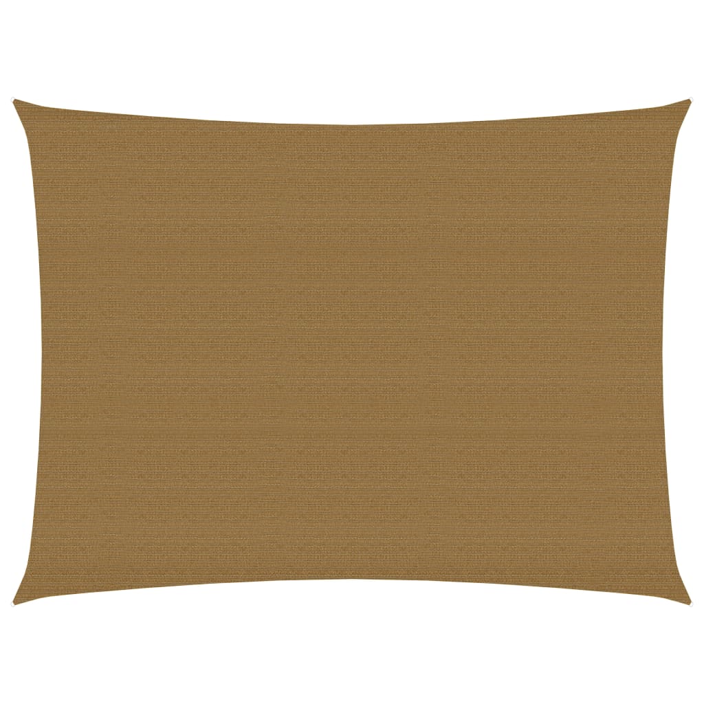 vidaXL Aurinkopurje 160 g/m² harmaanruskea 3x4,5 m HDPE