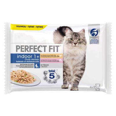 Perfect Fit Sterilise Indoor Adult 1+ - 96 x 85 g (kana & lohi)
