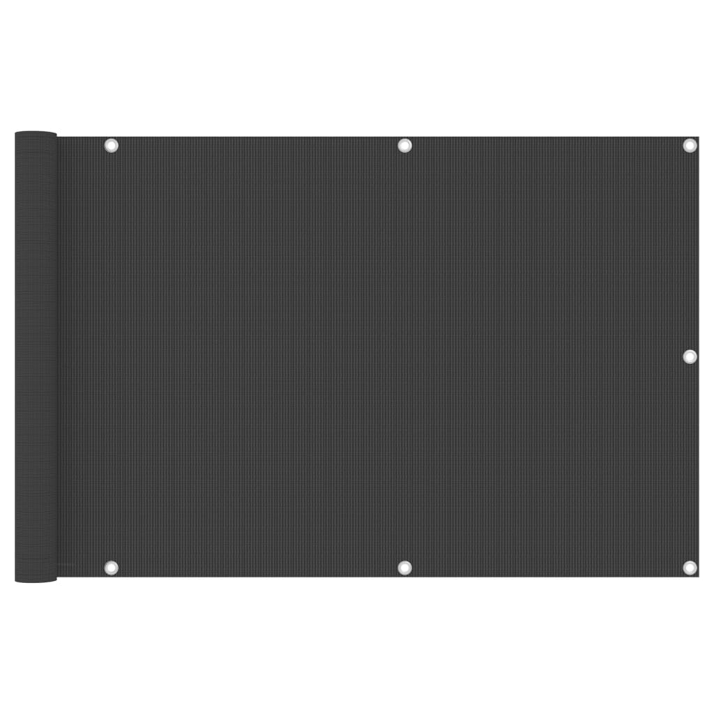vidaXL Parvekkeen suoja antrasiitti 90x300 cm HDPE