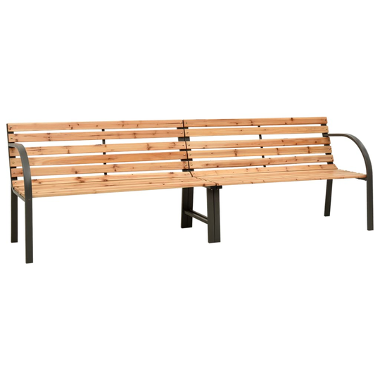 vidaXL Puutarhan kaksoispenkki 241 cm kiinankuusi