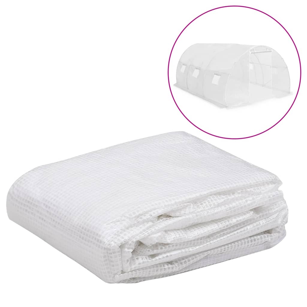 vidaXL Kasvihuoneen vaihtokate (13,5 m²) 3x4,5x2 m läpinäkyvä
