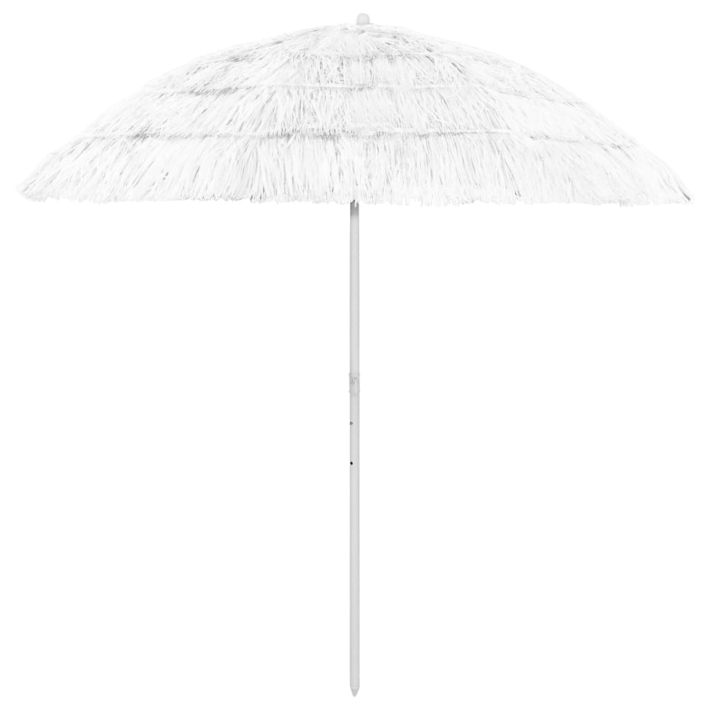 vidaXL Rantavarjo valkoinen 240 cm