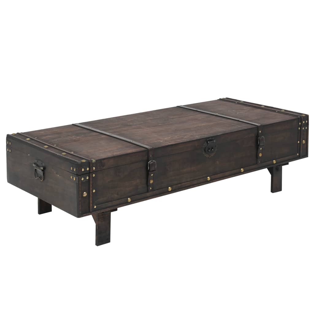 vidaXL Sohvapöytä vintagetyyli puu 120x55x35 cm