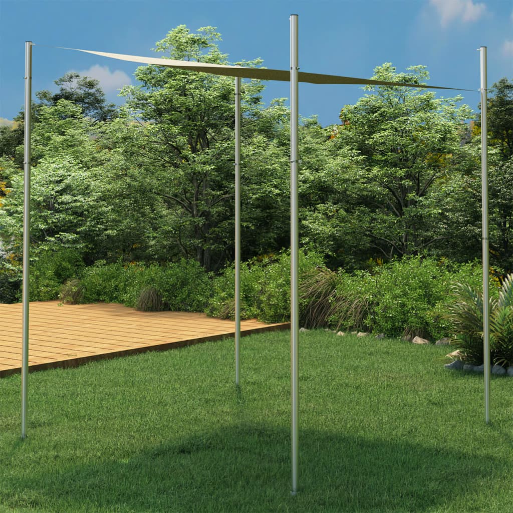 vidaXL Aurinkopurjeen tanko 300 cm ruostumaton teräs