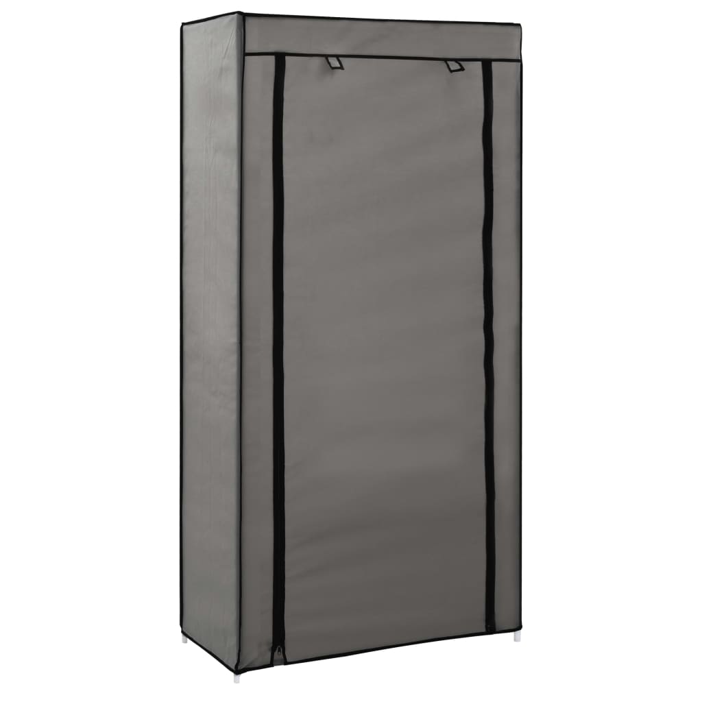 vidaXL Kenkäkaappi suojalla harmaa 58x28x106 cm kangas