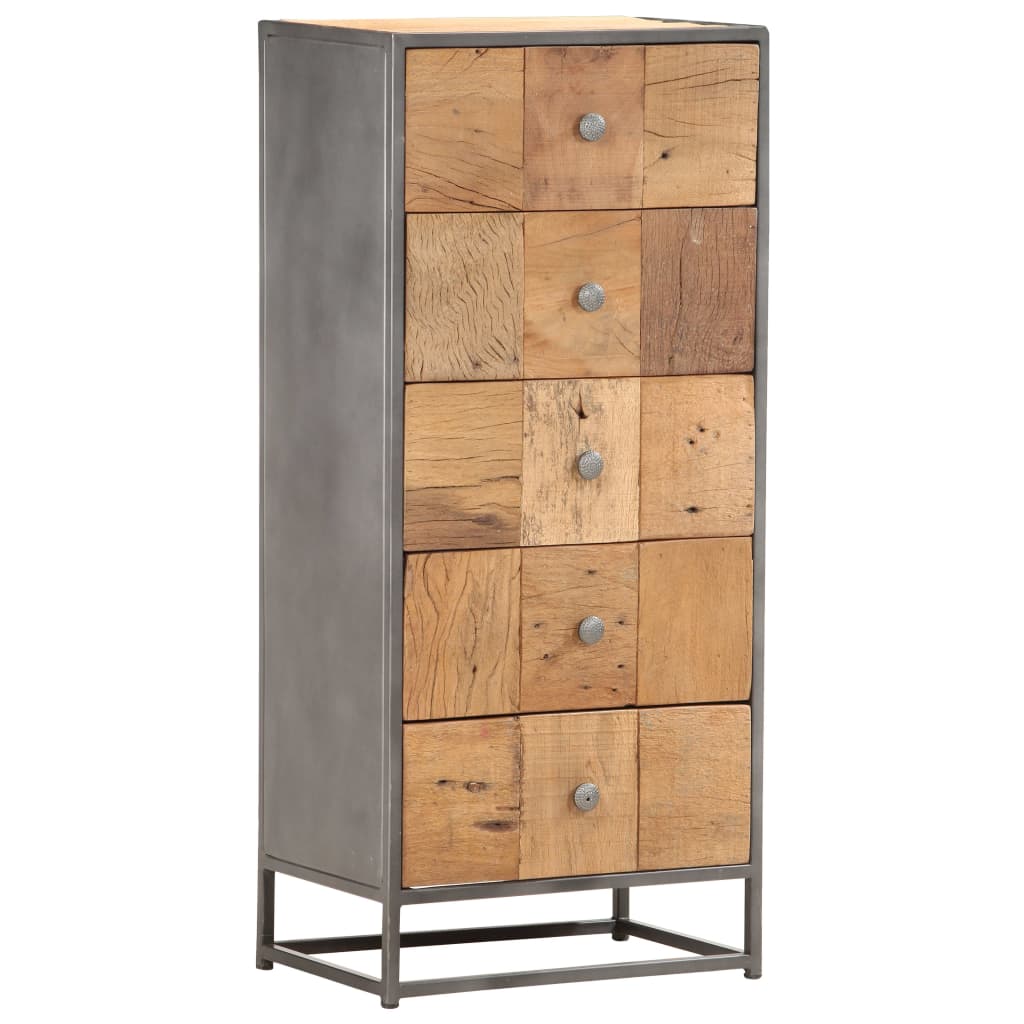 vidaXL Lipasto 45x30x100 cm täysi kierrätetty puu