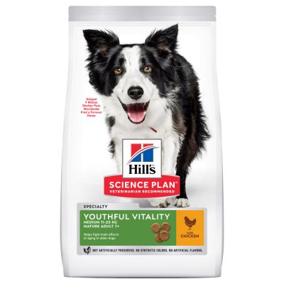 Hill's Science Plan Adult 7+ Youthful Vitality Medium Chicken - säästöpakkaus: 2 x 14 kg