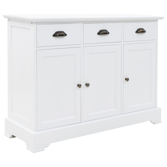 vidaXL Senkki 3 ovella MDF ja mänty 105x35x77,5 cm