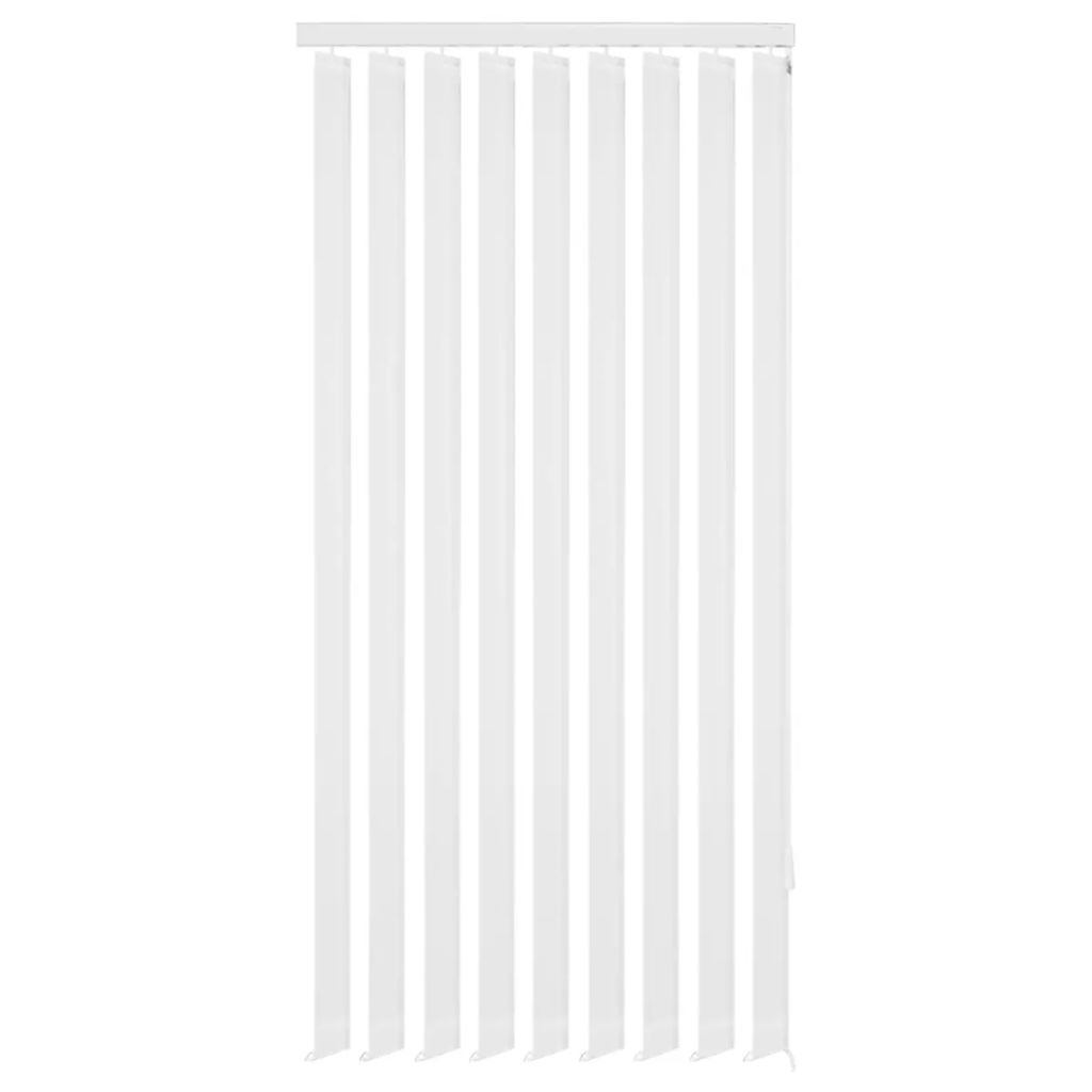 vidaXL Pystykaihtimet Valkoinen Kangas 150x250 cm