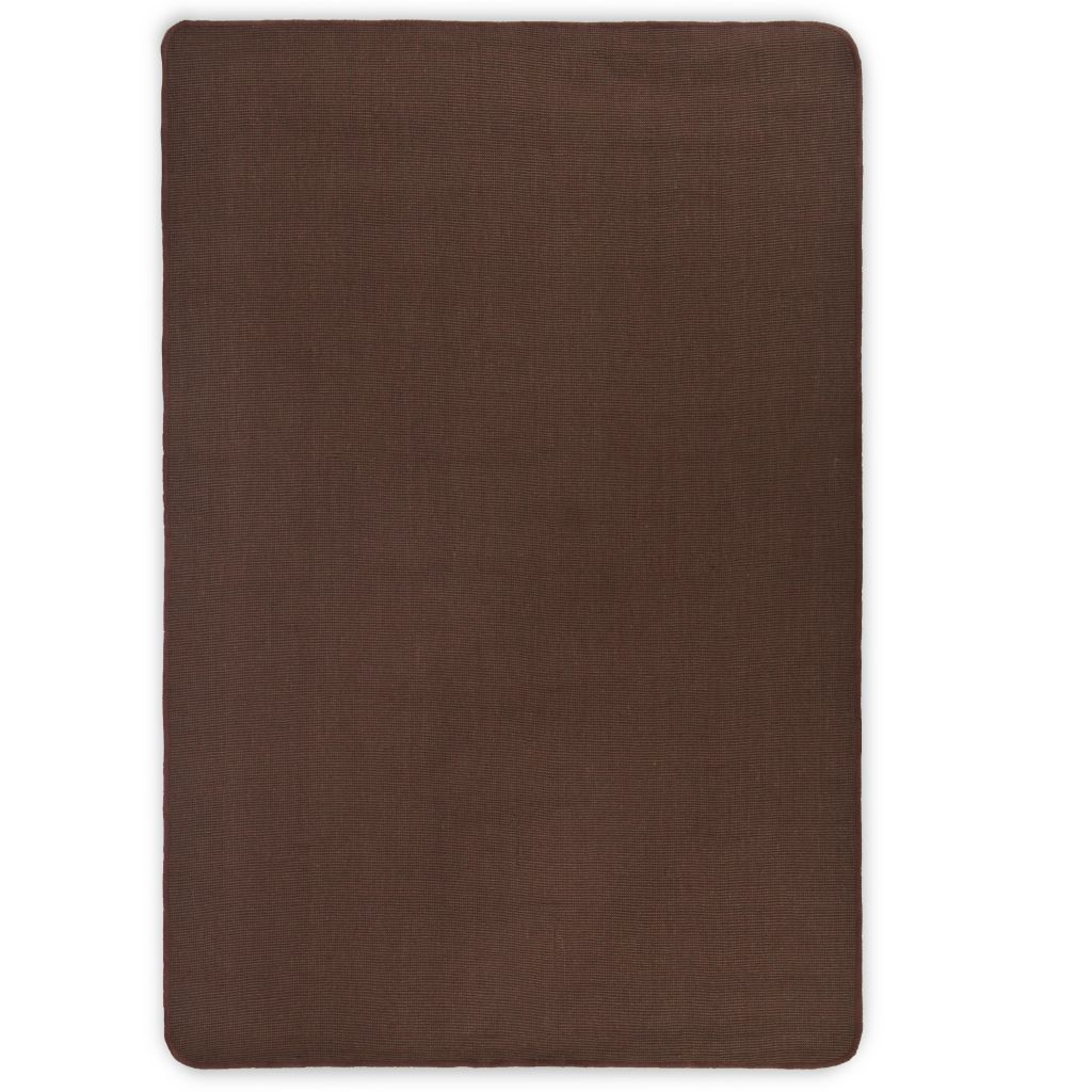vidaXL Juuttimatto lateksitaustalla 80x160 cm tummanruskea
