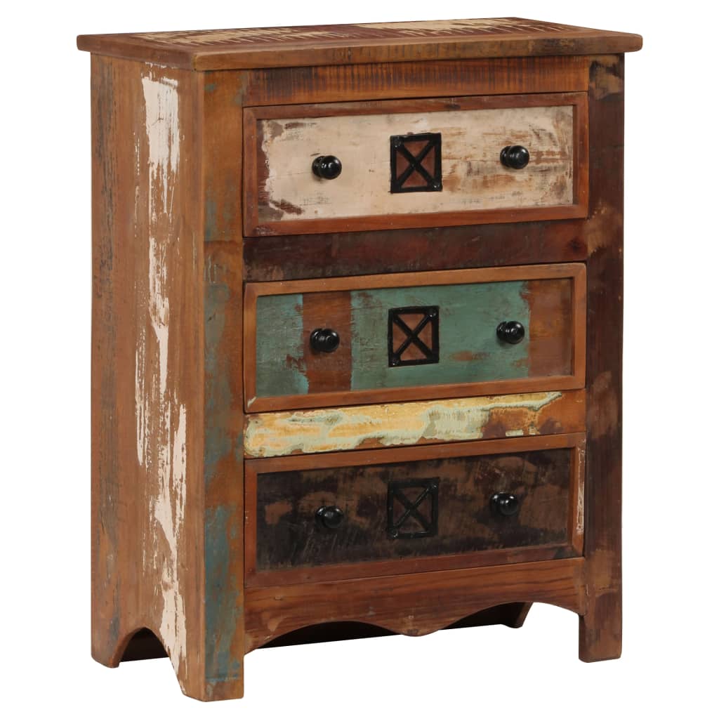 vidaXL Lipasto 60x30x75 cm kierrätetty puu