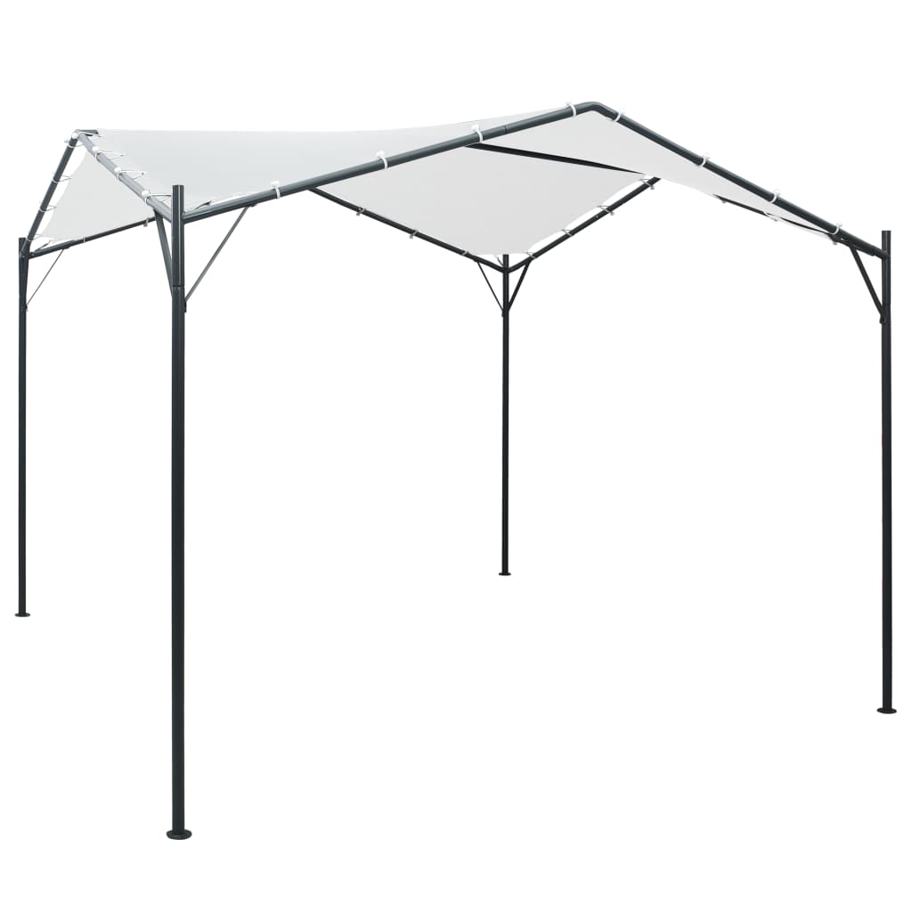 vidaXL Huvimaja 3x3x2,6 m valkoinen 180 g/m²