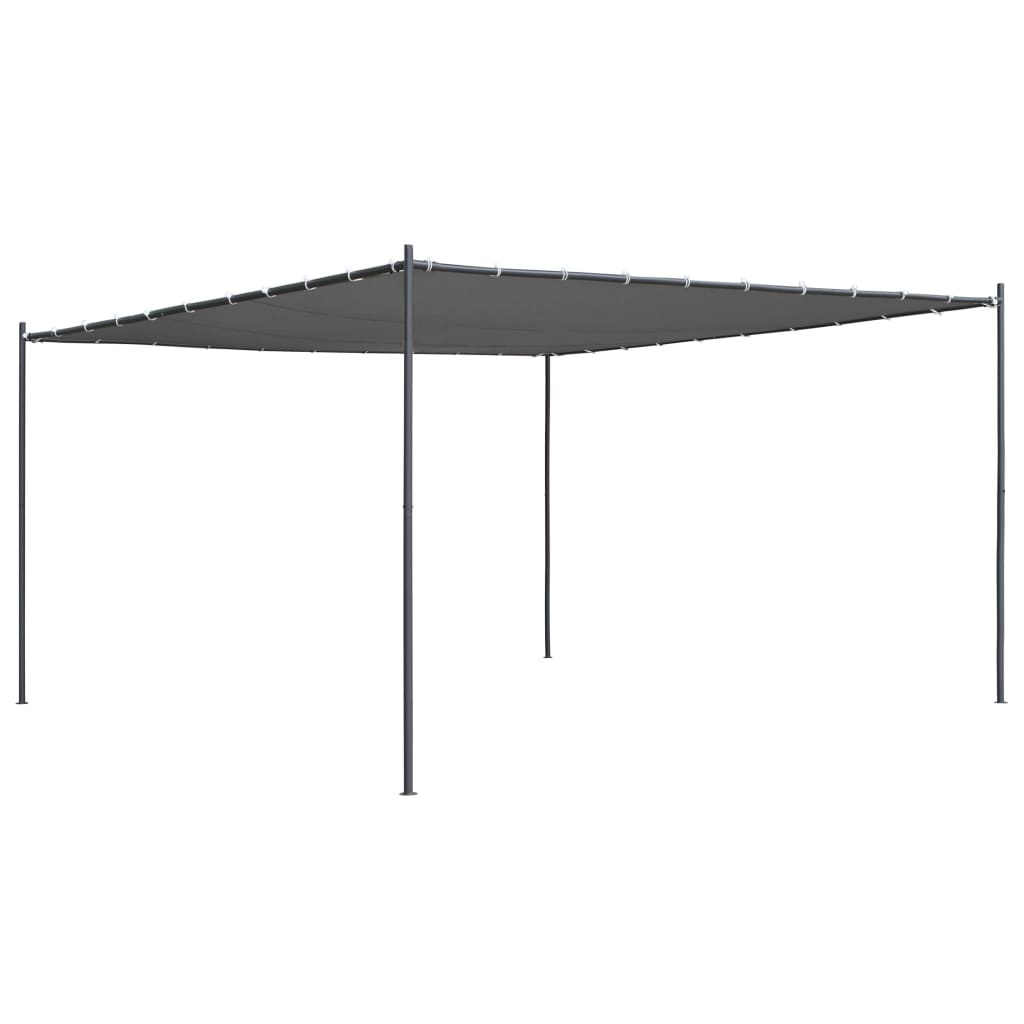 vidaXL Huvimaja tasakatolla 400x400x264 cm antrasiitti 180 g/m²