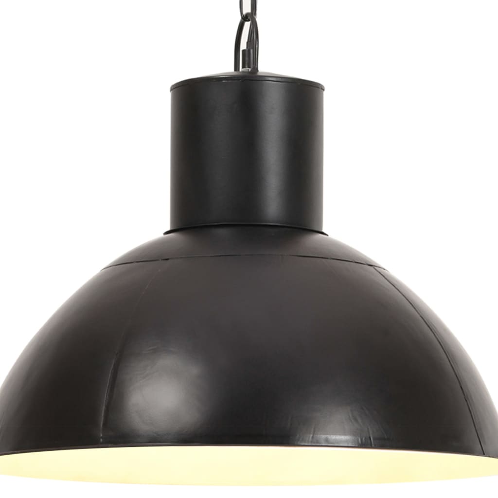 vidaXL Riippuvalaisin 25 W syvä musta pyöreä 48 cm E27