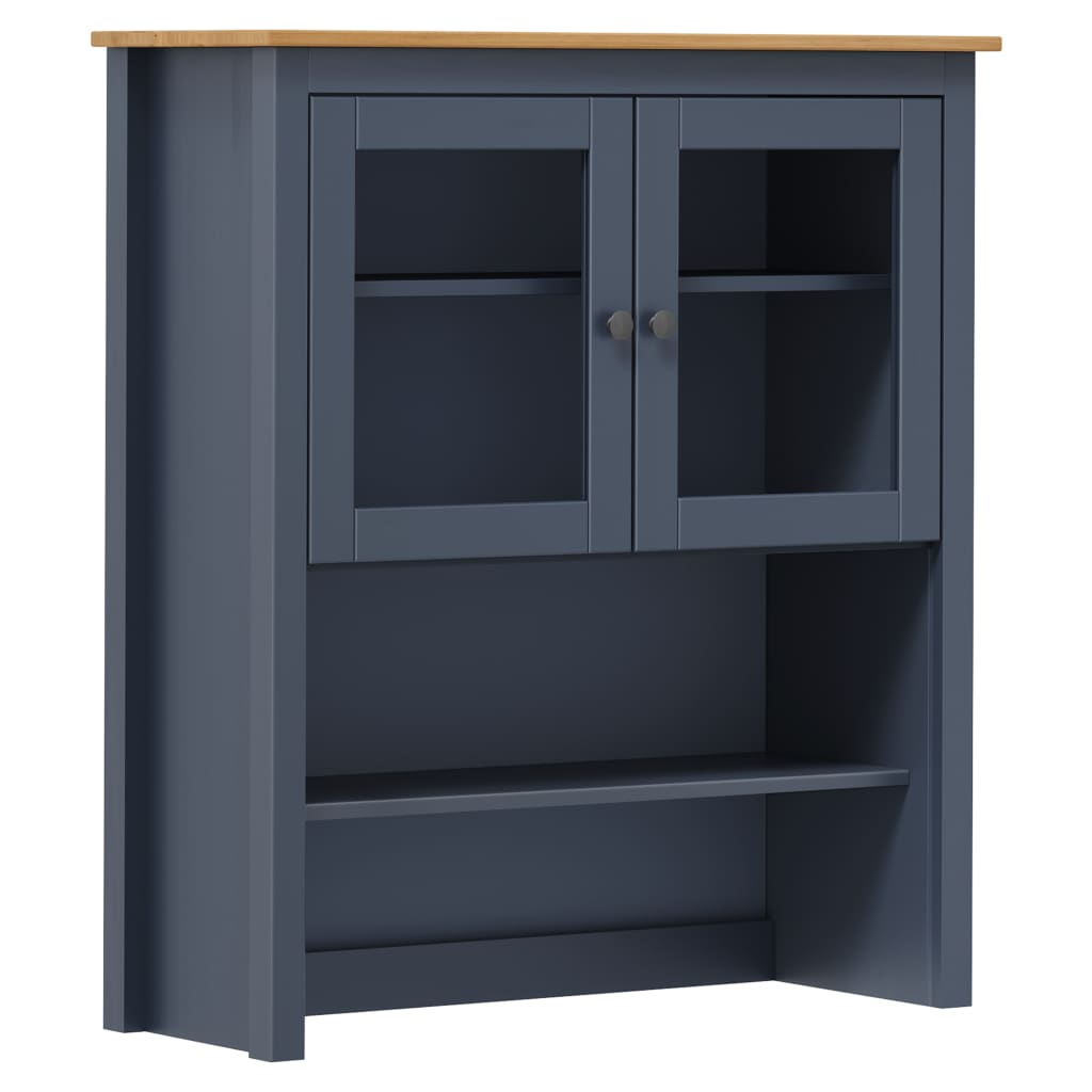 vidaXL Senkin yläosa Hill Range harmaa 90x33x100 cm täysi mänty