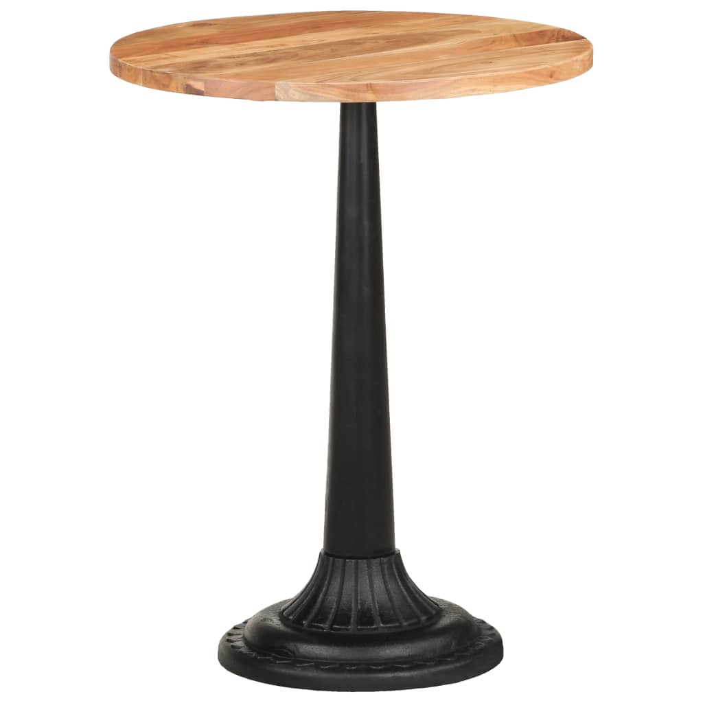 vidaXL Bistropöytä Ø60x76 cm täysi akaasiapuu
