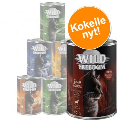 Wild Freedom Adult -kokeilupakkaus, monta makua - 6 x 400 g