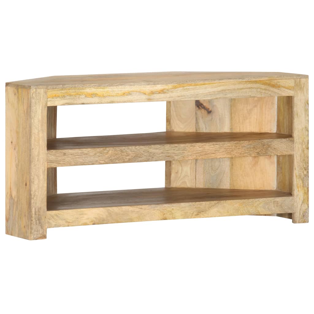 vidaXL Kulma-TV-kaappi 90x45x45 cm täysi mangopuu