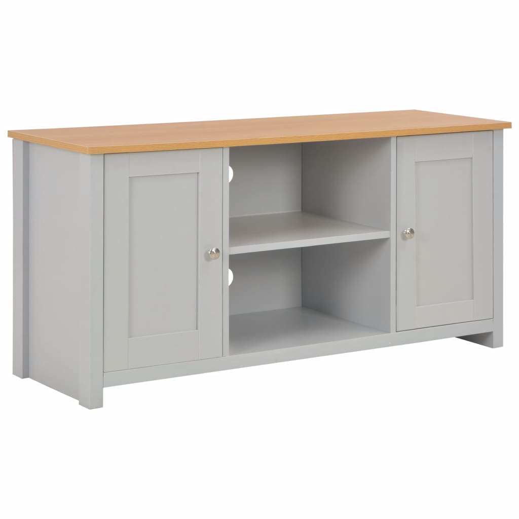 vidaXL TV-taso harmaa 120x39x58 cm