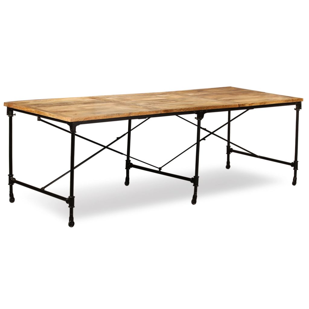 vidaXL Ruokapöytä kiinteä mangopuu 240 cm