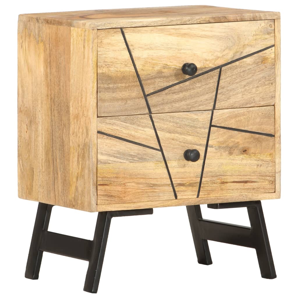 vidaXL Yöpöytä 40x30x50 cm täysi mangopuu