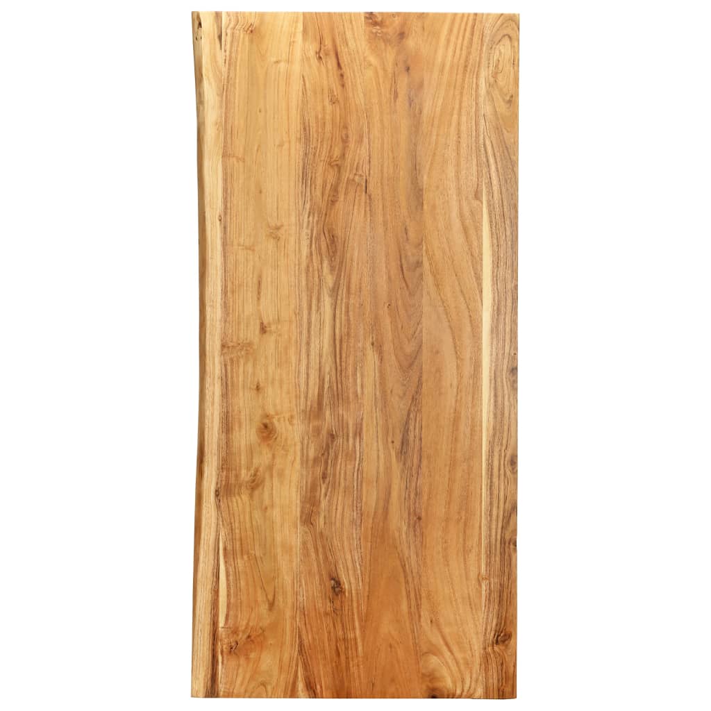 vidaXL Kylpyhuoneen peilipöydän levy täysi akaasiapuu 120x55x2,5 cm
