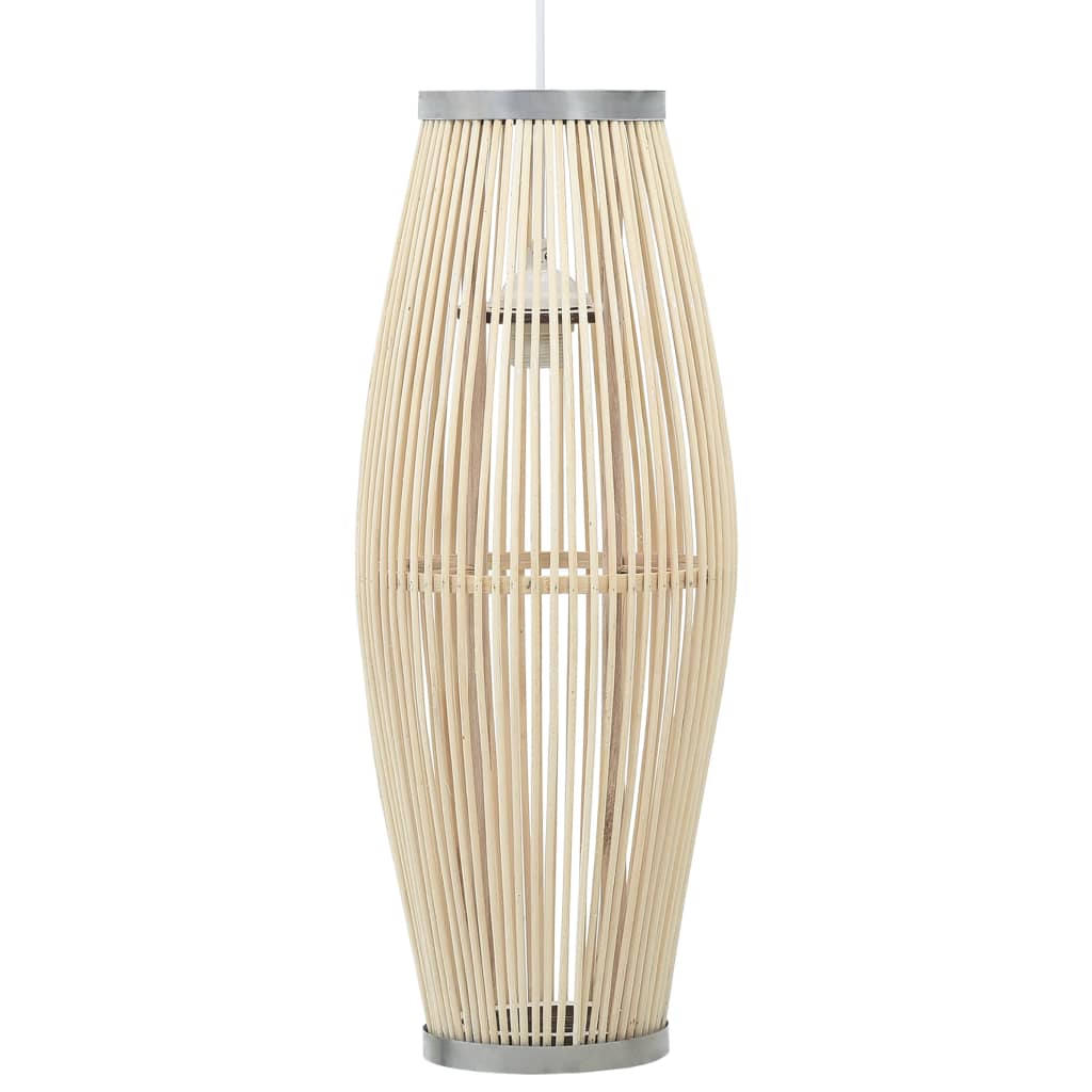 vidaXL Riippuvalaisin valkoinen paju 40 W 23x55 cm ovaali E27