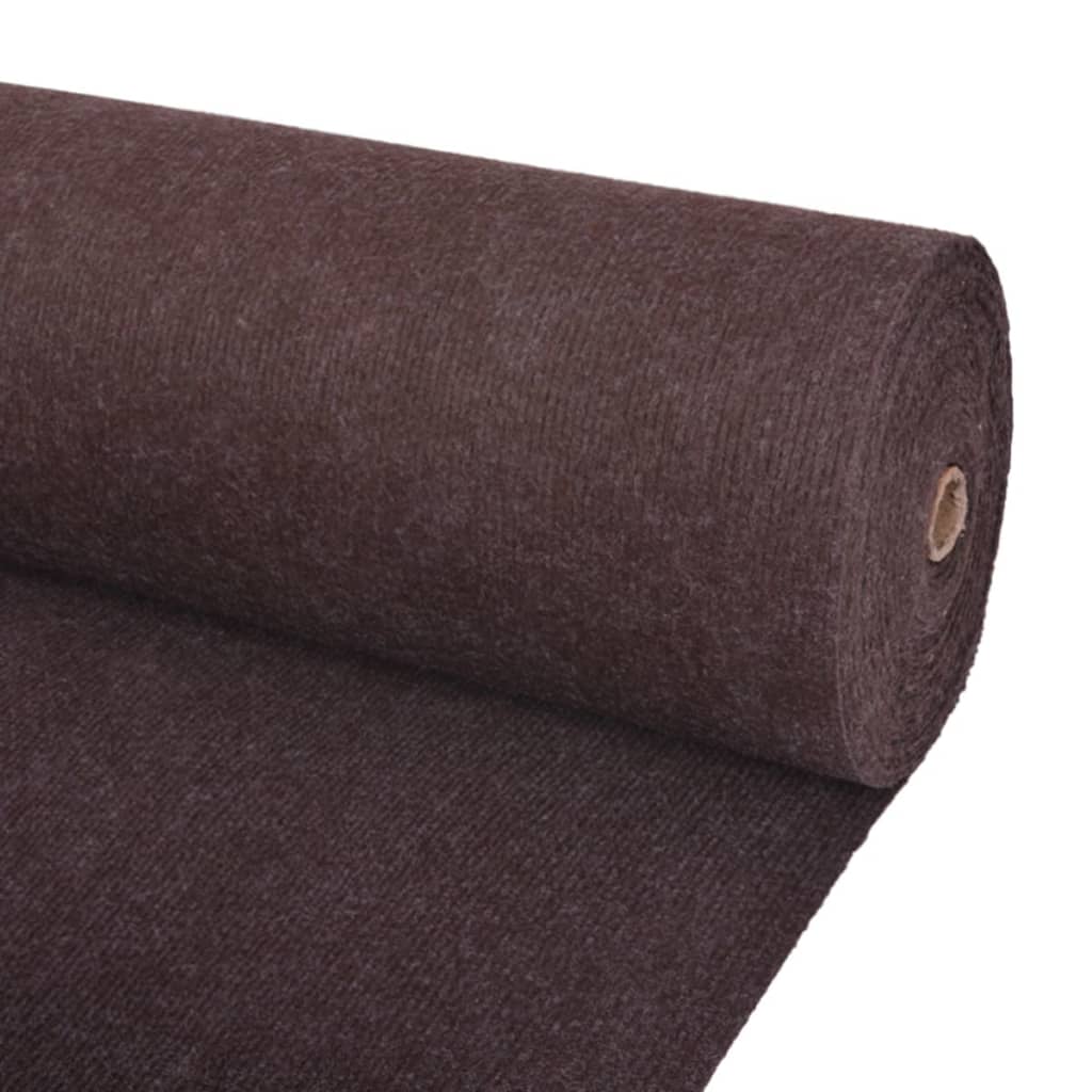 vidaXL Näyttely rihmamatto 1,2x15 m ruskea