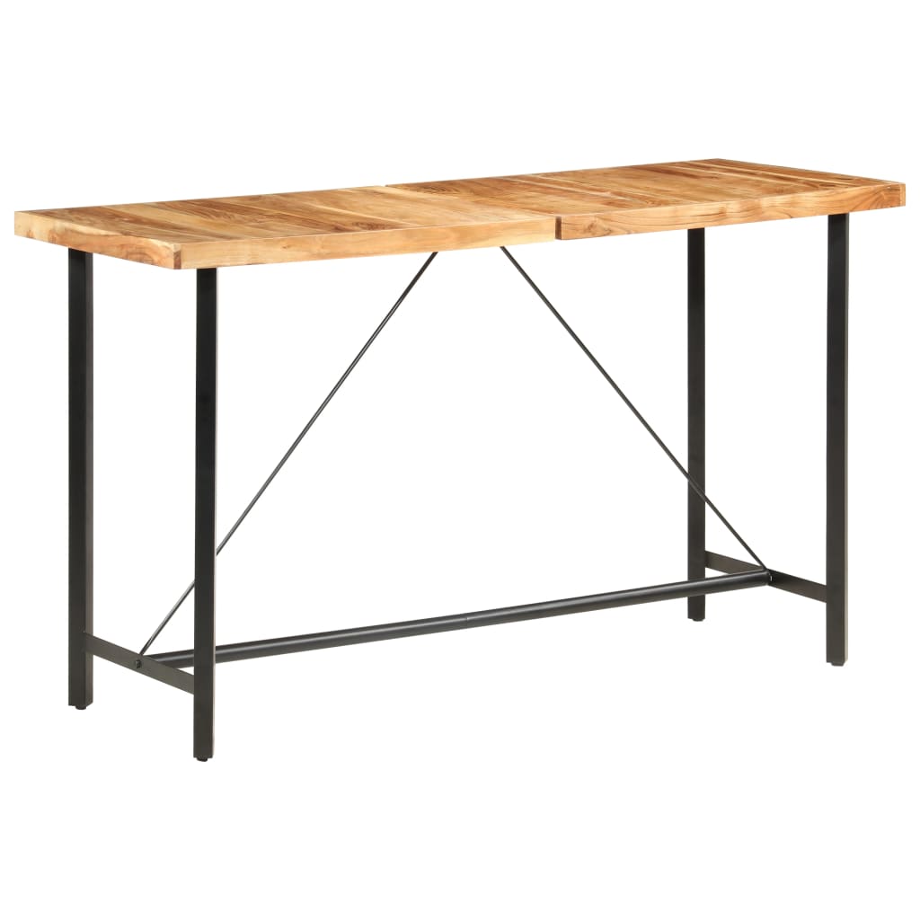 vidaXL Baaripöytä 180x70x107 cm täysi akaasiapuu