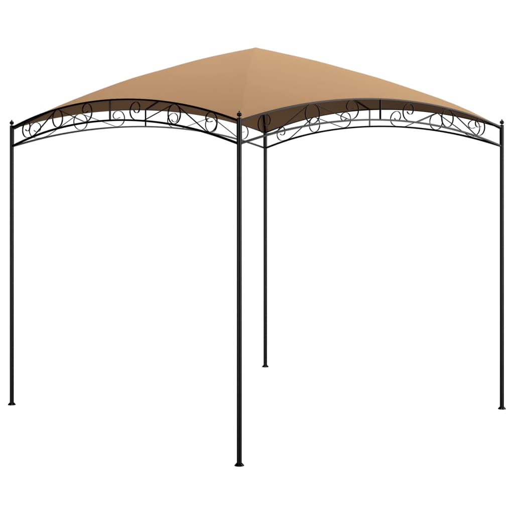vidaXL Huvimaja 3x3x2,65 m harmaanruskea 180 g/m²
