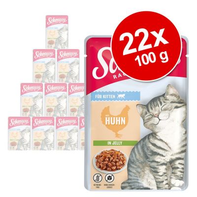 Schmusy Ragout Kitten in Jelly 22 x 100 g - kana