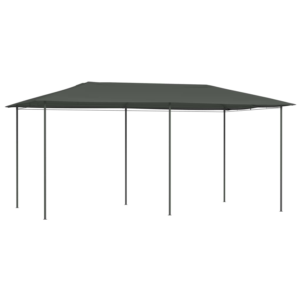 vidaXL Huvimaja 3x6x2,6 m antrasiitti 160 g/m²