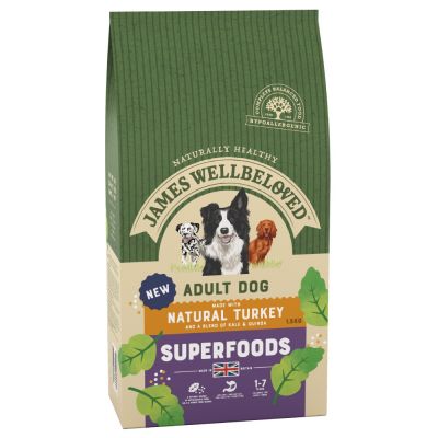 James Wellbeloved Adult Superfoods - Turkey with Kale & Quinoa - 10 kg
